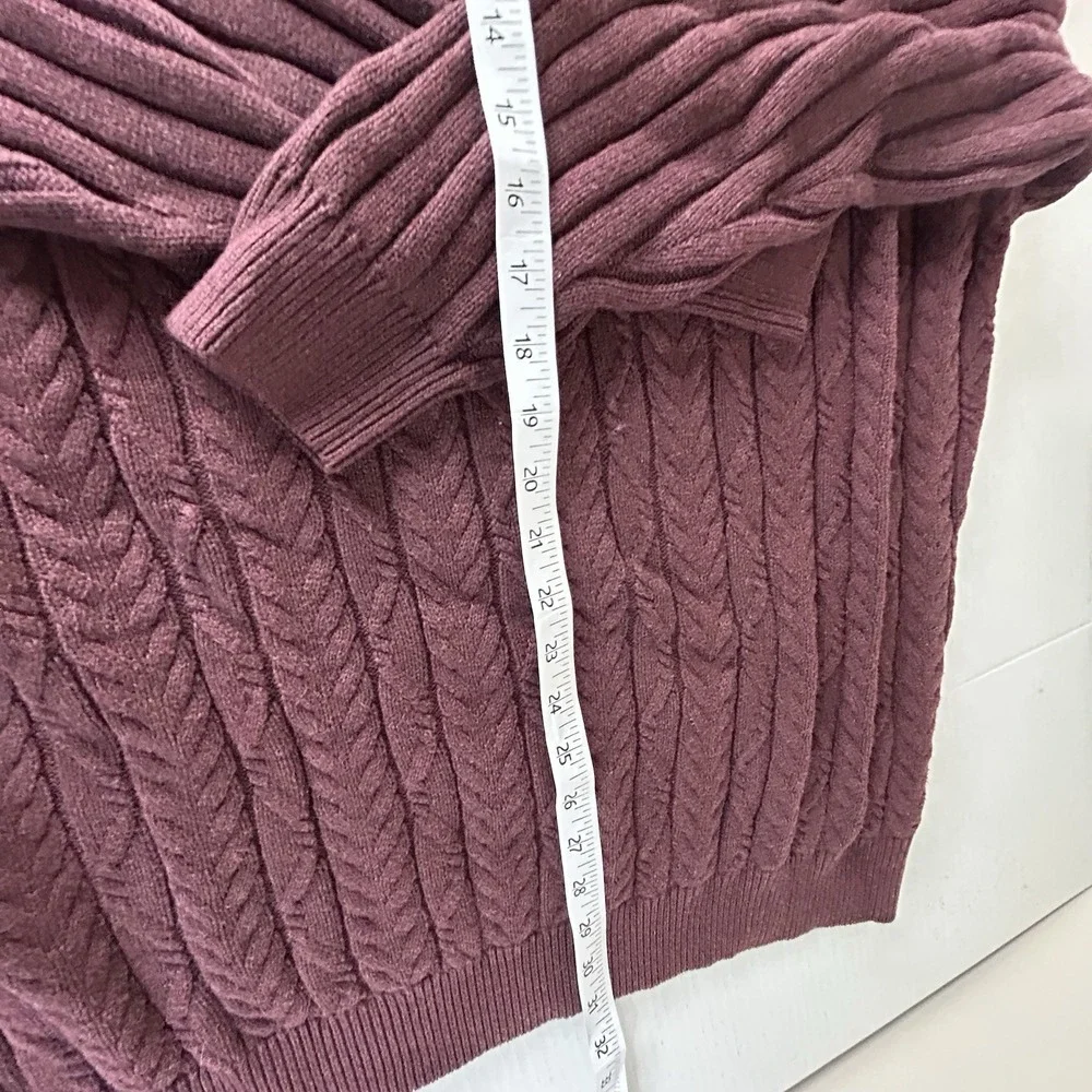 Jos A Bank Cotton Ribbed‎ Fisherman Sweater Mens XXL Henley Pullover Casual